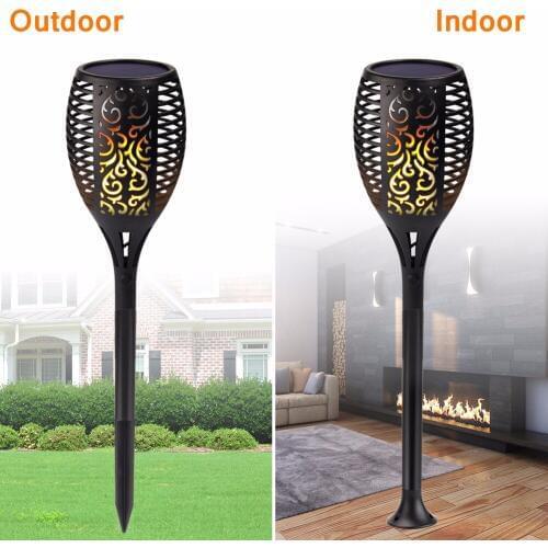 Hot Sale Solar Flame Flickering Lawn Lamp Led Dancing Flame Light Solar Outdoor Waterproof Garden Decor Lamp Solar Garden Light