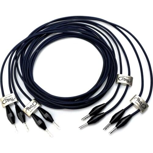 Hi-end Audio Speaker Cable YTER well tempered orgentun alloy HIFI loudspeaker wire with banana plug