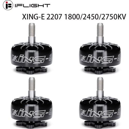 IFlight XING-E 2207 1800KV 2450KV 2750KV Brushless Motor 2-6S lipo Battery compatible 5 inch Propeller for FPV RC Racing drone