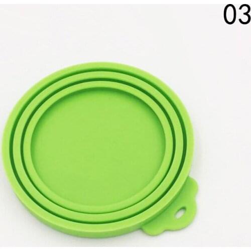 1PC Reusable Pet Food Can Cover Silicone Dogs Cats Storage Tin Cap Lid Seal Cover Pet Supplies Can Cover