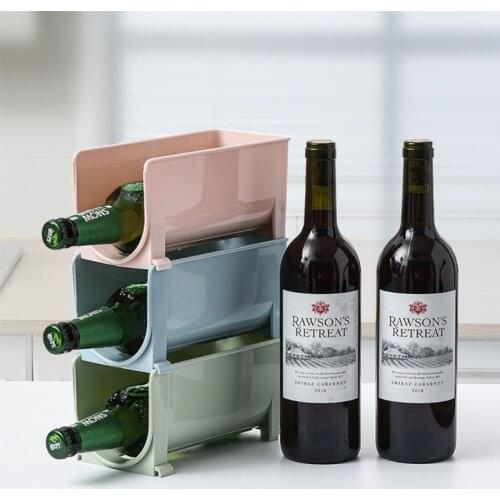 Kitchen Organizer Fridge Racks Shelf Can Beer Wine Bottle Holder Rack Organizer Kitchen Storage Fridge Organizer Shelves