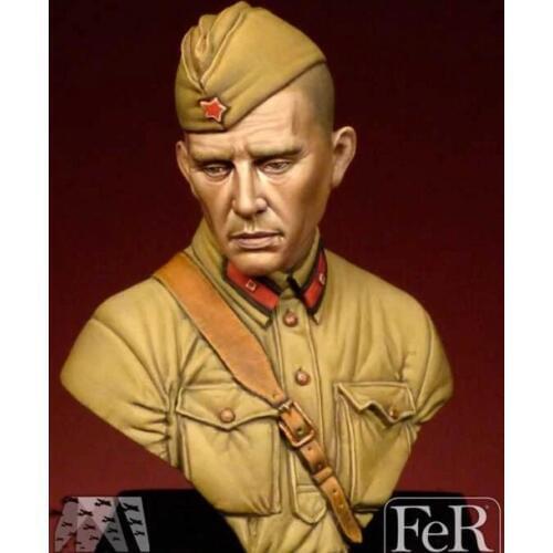 1/16 Scale Resin Bust WW2 Soviet Warrior Figure Model Kit Free Shipping