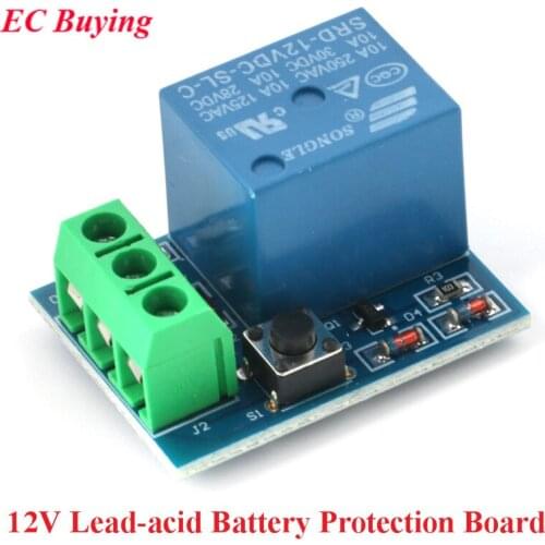 12V Battery Protection Module Lead-acid Battery Protection Board Over-discharge Low Voltage Protection Relay Module