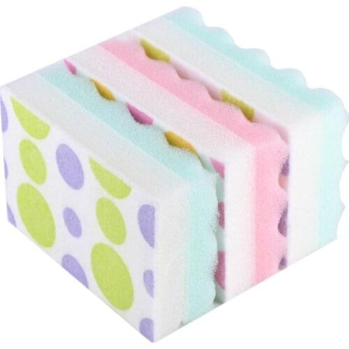 Printed kitchen accessories Sponges household items cleaning gadgets tools Eraser Sponge 15pcs Dish Sponges wipe cleaner