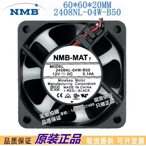 New NMB 2408NL-04W-B59 B50 6020 12V 0.14A 6cm projector silent cooling fan