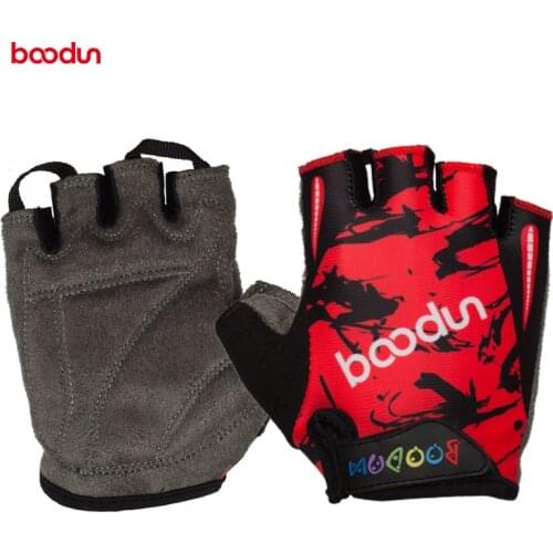 6-10 Years Kids Half Finger Cycling Gloves Skate Sports Riding Bike Road Mountain Bicycle MTB Gloves for Boys Girls Children