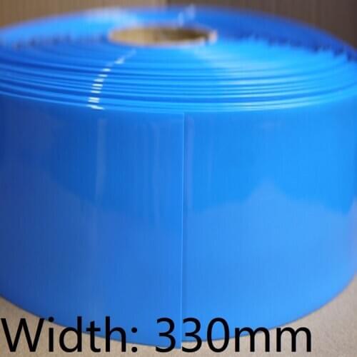 Width 330mm (Diameter 210mm) Lipo Battery Wrap PVC Heat Shrink Tube Insulated Case Sleeve Protection Cover Flat Pack Blue