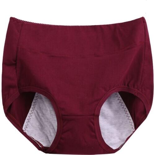 XL-6XL Plus Size Briefs For Women Seamless Physiological Soft Panties Lingerie High Waist Cotton Underwear Female Intimates