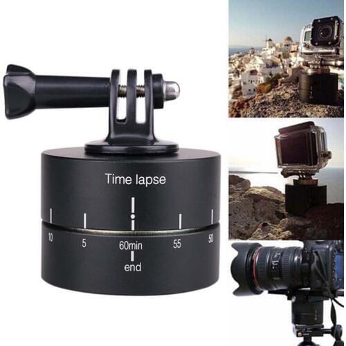 Time lapse 360 Degree Auto Rotate Camera Tripod Head Base 360 Rotating Timelapse for Gopro Camera SLR For iphone