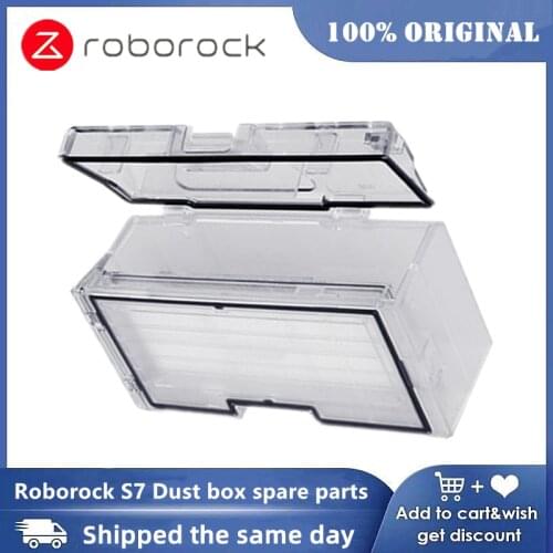 Dust box spare parts for original Roborock S7 S70 S75 cleaning robot vacuum cleaner sweeping robot parts accessory kit