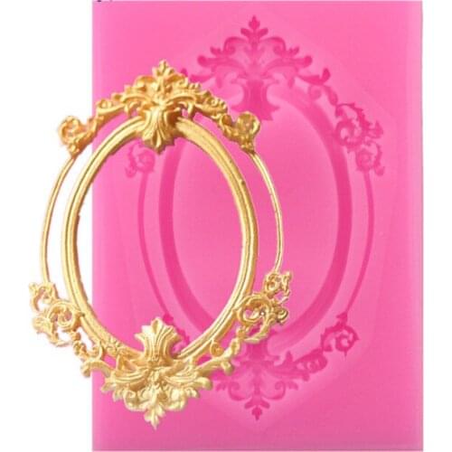 1PC DIY Sugarcraft Frame Silicone Mold Fondant Mold Cake Decorating Tools Chocolate Gumpaste Mold Moldes D Silicona Para Fondant