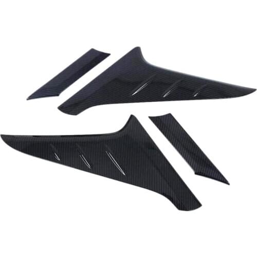 4Pcs Car Rear Window Triple-cornered Sequins Side Tail Tail Door Side Wind Strip Modification for Hyundai Kona 2017-2020