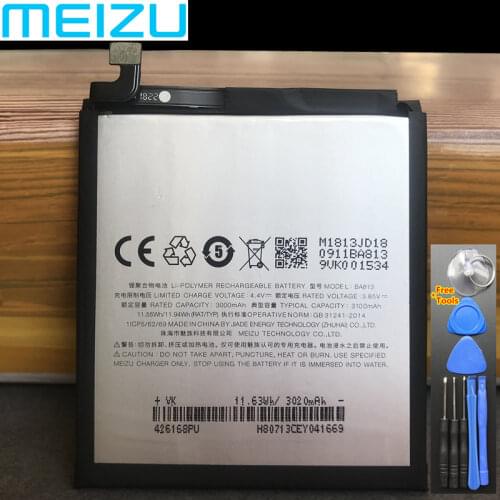 100% Original 3100mAh BA813 Battery For Meizu V8 Pro M813Q M8 M813H Mobile Phone High Quality Battery