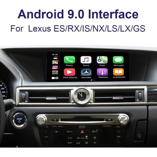 Car video Android 9.0 Interface for 2012-2019LEXUS GS GS300h GS250 GS350 GS450 support mirror link youtube carpaly