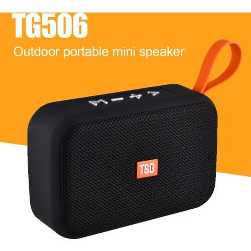 TG506 Bluetooth Speaker Outdoor Portable Wireless Card Waterproof Hands Free Call TWS Audio Mini Speaker for Camping Sport