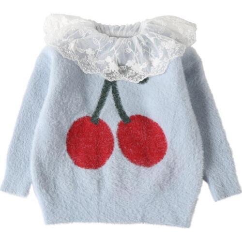 Children Warm Sweaters Winter Autumn Baby Clothes Knitted Top Toddler Girl Pullover For Girls Leisure Kids Thick Christmas wool
