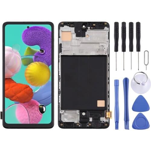 IPartsBuy for Samsung Galaxy A51 TFT Material LCD Screen and Digitizer Full Assembly With Frame