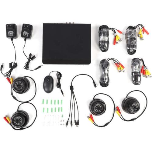 Security System Kit 4CH 1080N AHD CCTV DVR Camera 1500TVL
