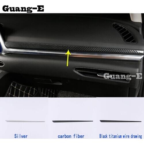 Car Body Stainless Steel Middle Co-pilot Glove Dashboard Box Front Trim Trim Panel 1pcs For Hyundai Sonata 10Th DN8 2020 2021