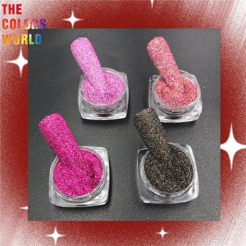 Cosmetic Grade Holographic Nails Glitter Holo Laser Color uñas Decoraciones Tattoo Tumbler Crafts Manicure Festival Accessories