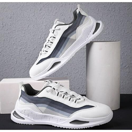 Large Size Mens Casual Shoes Mesh Sports Shoes Breathable Comfortable Sneakers Lightweight Running Shoes Flat Shoes Tennis Shoe