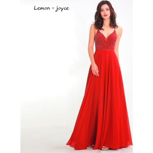Lemon·joyce Womens Evening Chiffon Dresses