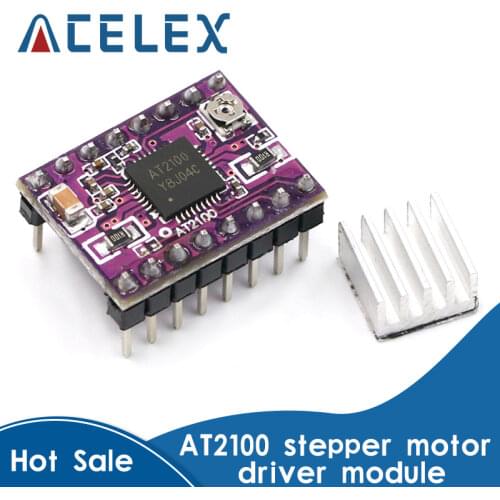 AT2100 Stepstick Stepper Motor Driver Module instead TMC2100 TMC2208 With Heat Sink Super Silent For 3D Printing Motherboard