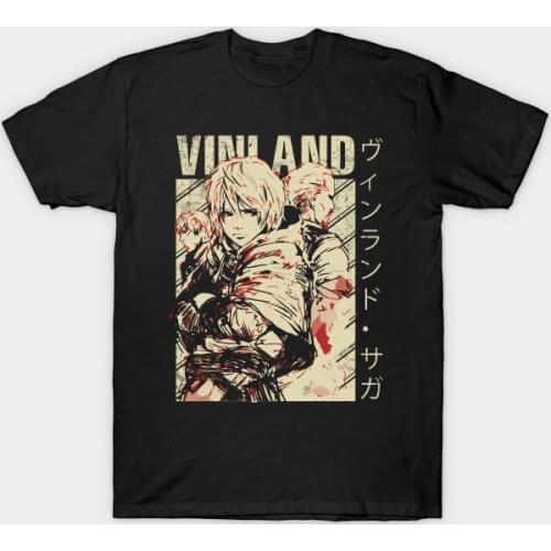 Men t-shirt Vinland Saga Tshirt Women T Shirt Men Cotton Tees Tops Hip Hop Harajuku Streetwear