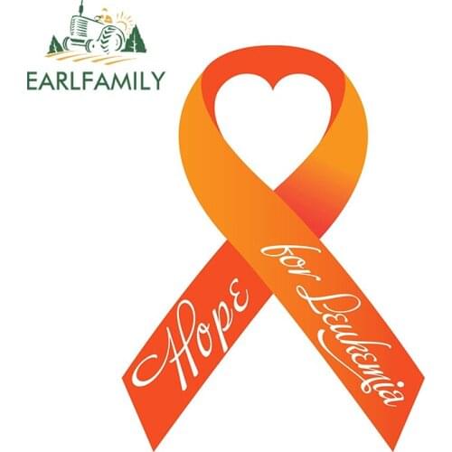 EARLFAMILY 13cm x 9.7cm for Hope Bro Leukemia Car Stickers and Decals Waterproof Snowboard Creative Scratch-proof Window Decal