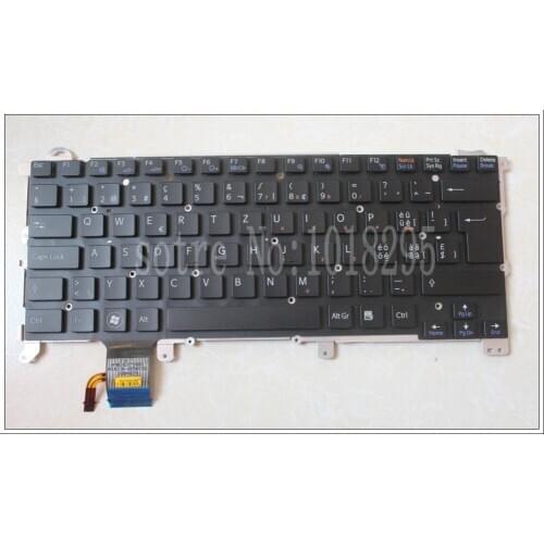 NEW Laptop Swiss QWERTY replacement keyboard for Sony vpc z1 vpcz1 PCG-31113T 31112T 31111T with backlit