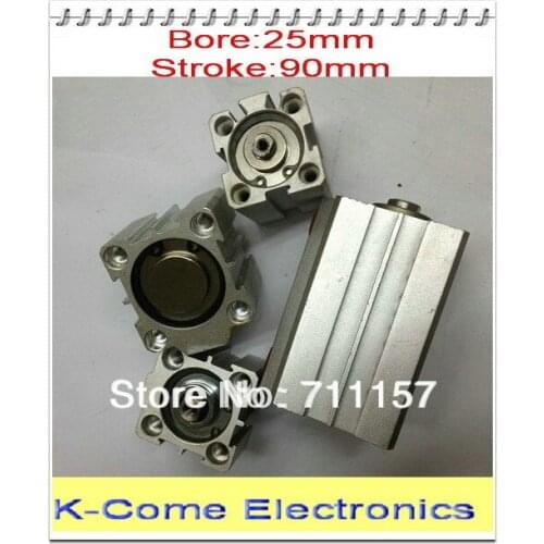 25mm Bore 90mm Stroke Pneumatic Compact Cylinder SDA 25*90 25-90 Airtac Thin Type Cylinders
