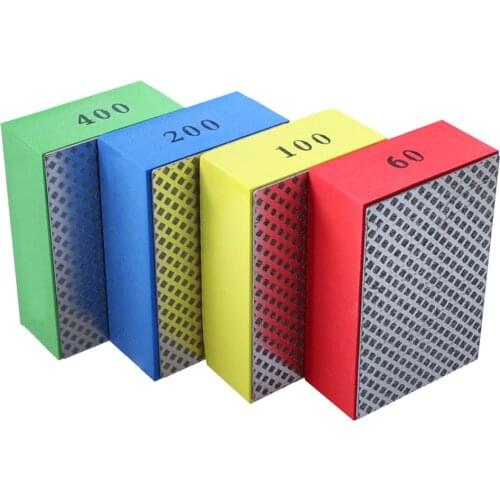 Professional Diamond Hand Polishing Pads Tile Trimming Glass Grinding Block Pad Stone Marble Ceramic Abrasive Sanding Disc