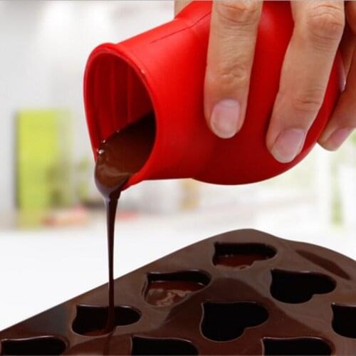 Silicone Butter Chocolate Melting Pot Kitchen Heat Milk Sauce Pouring Pan For Baking Cake Dessert Confectionery Equipment