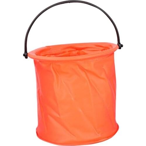 Folding Bucket Bathroom Folding Round Portable Wash Pen Bucket Camping Outdoor Fishing Tool Multifunctional Folding Small Bucket