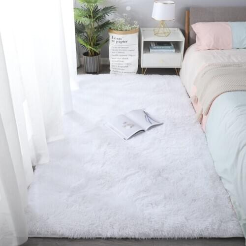 Super Soft Fluffy Area Rug Modern Shaggy Plush Carpet Living Room Carpet Home Decor Rug Bedroom Silky Smooth Rug Nursery Rugs