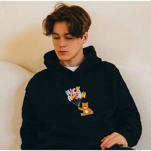 Nick Austin Puff Teddy Bear Oversized Hoodie Sweatshirt Men/women Loose Tops Streetwear Hoody Clothes Ins Tide Casual Full Print