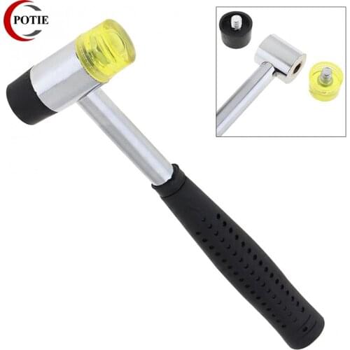 High Quality Multifunctional 25mm 30mm 35mm 40mm Double Face Tap Hammer Nylon Head Rubber Mallet