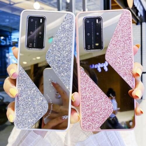 Mirror case for Huawei P40 Pro case P40 Fashion Phone accessories cover for Huawei P30 Pro Shiny for Mate 30 Pro Mate30