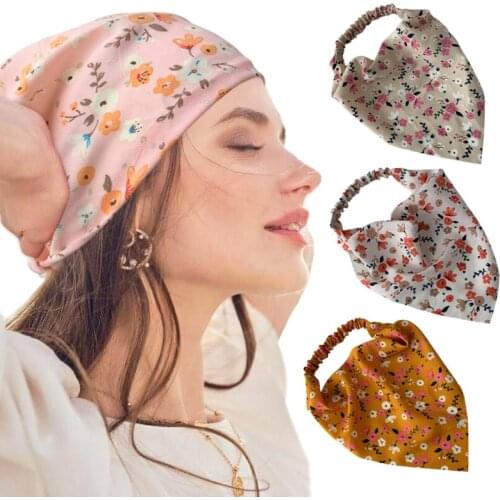 Bohemia Women Bandana Hair Band Scarf Print Summer Bandanas Headwear Wrist Head Wrap Hair Scarf Headwear Hair Accessories Gifts