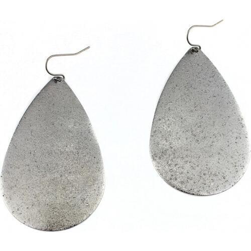 2020 Metallic Teardrop Earrings Gold Rose Black Large Water Drop Dangle Earrings for Women Fashion Jewelry