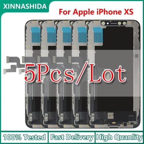 5pcs/lot LCD Display For Apple iPhone XS LCD Display Touch Screen Digitizer Assembly Replacement For iPhone XS LCD