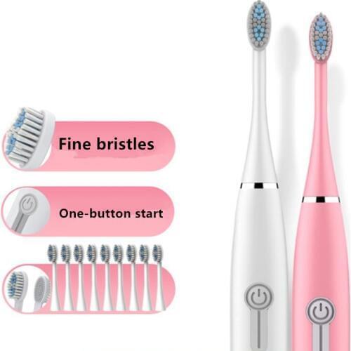 Sonic Electric Toothbrush Smart Chip Toothbrush Head Replaceable Whitening Healthy Waterproof IPX7 20#813