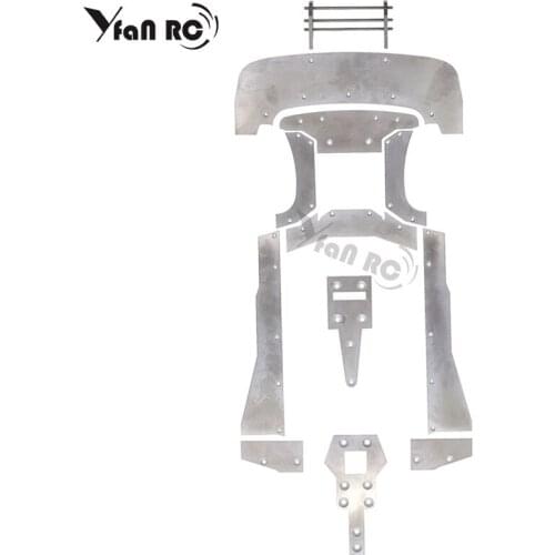 1 Set Metal Chassis Armor Protection Skid Plate Front Bumper for ARRMA 1/7 Felony Infraction Limitless RC Car Upgrade Parts