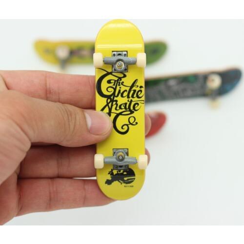1 piece High quality Plastic fingerboard with alloy stent toys for boys mini skate board