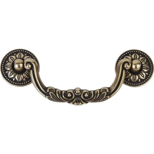 1 x Retro Cupboard Cabinet Drawer Door Pull Handle 12.5cm---Bronze