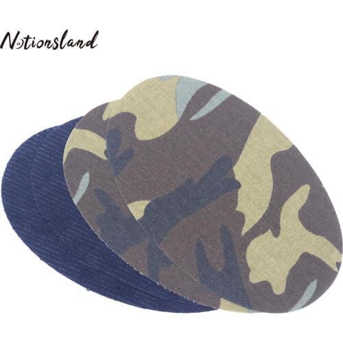 4pcs/pack Iron on Patch Camouflage Patches Repair Clothes for Clothing Stickers Garment DIY Craft Sewing Accessories