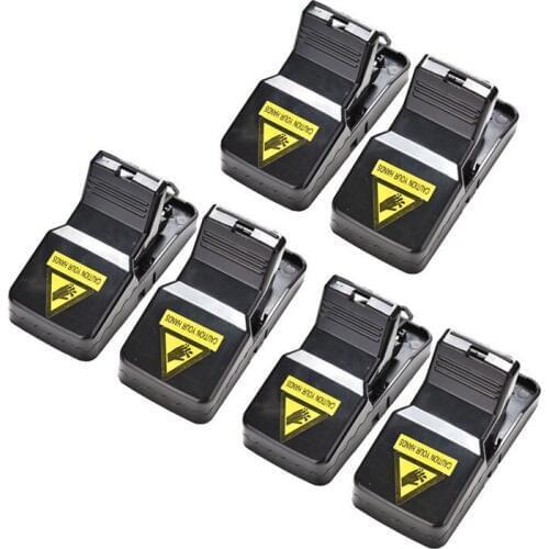 6Pcs Reusable Rat Catching Mice Mouse Traps Mousetrap Bait Snap Spring Rodent Catcher Pest Control