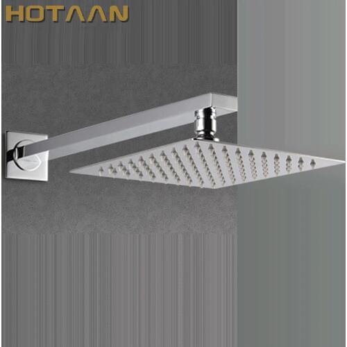 Free Shipping 20cmx20cm Rain Shower.Ultra Thin Rain Shower Head with arm & Chuveiro Ducha With 42cm Arm.Accessorie Banheiro