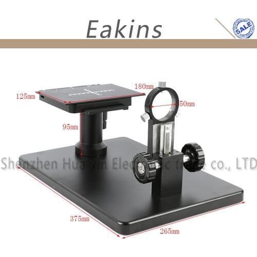Horizontal Type Electronic Video Microscope Table Horizontal Microscope Working Stand X-Y Stage Load Table 50mm Gear Ring Holder