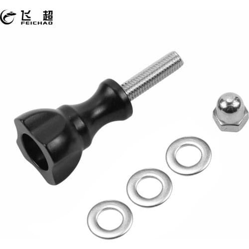 For Go Pro Accessories Colorful CNC Aluminum Thumb Knob Stainless Bolt Nut Screw for GoPro Hero 2 3 3+ 4 Camera